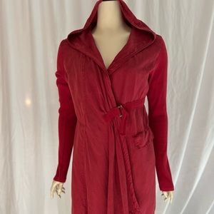 Porto"Trumpet" jacket. Gently worn. Soft, asymmetrical and fitted.